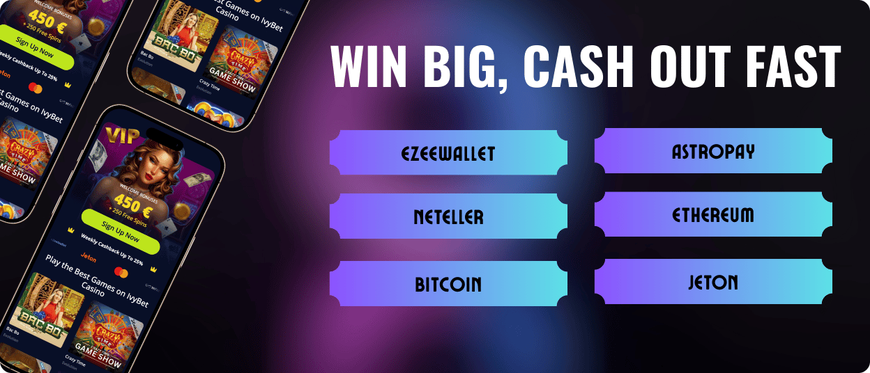 ivy bet payment methods